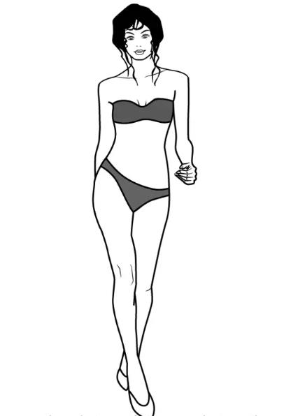 How To Draw A Woman in A Bikini 1
