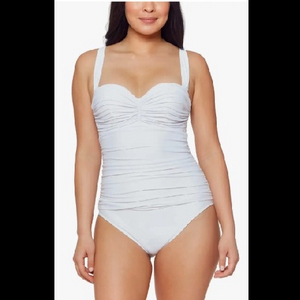 White Simple Style Swimsuit