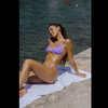 Women Placement Print Bikini Set