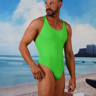Men In One Piece Swimsuits