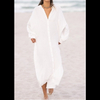 White Beach Cover Up Shirt