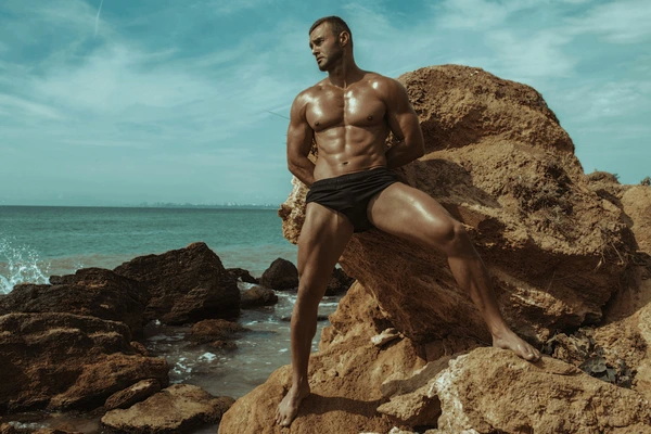 Swimwear Looks Best on Black Male Models