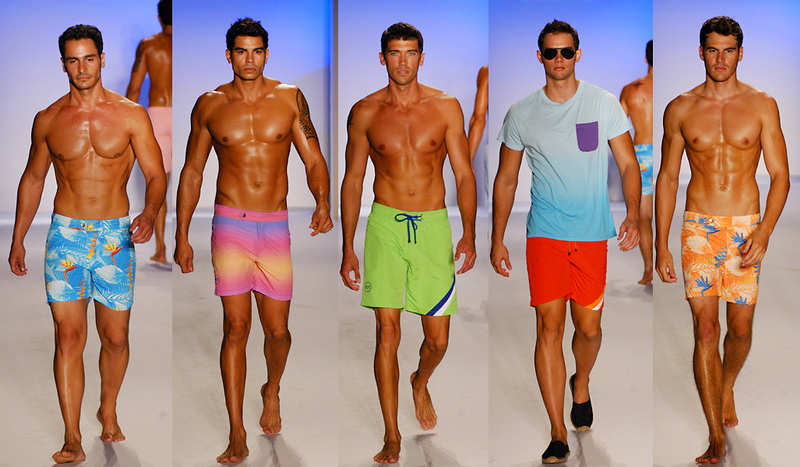 male swimwear runway