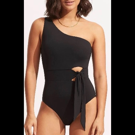 Women One Shoulder One Piece Swimsuit