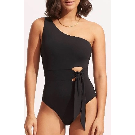 Women One Shoulder One Piece Swimsuit