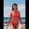 Womens Long Sleeve Swimsuit