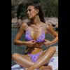 Women Placement Print Bikini Set