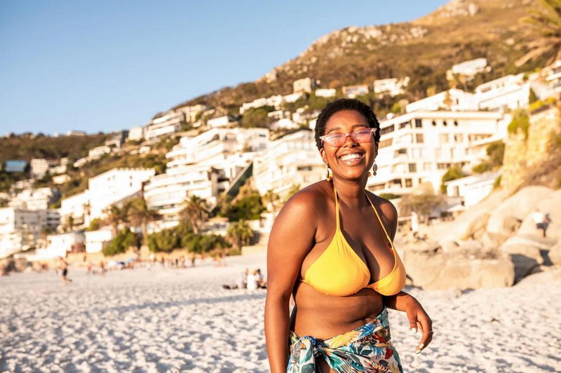 A Confident Woman in A Bikini
