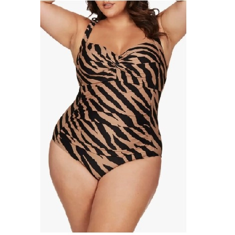 Women Plus Size Tummy Control Swimsuit