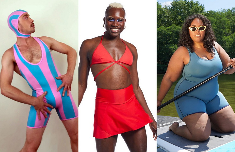 How Do Male Models Look in Female Swimsuits 1