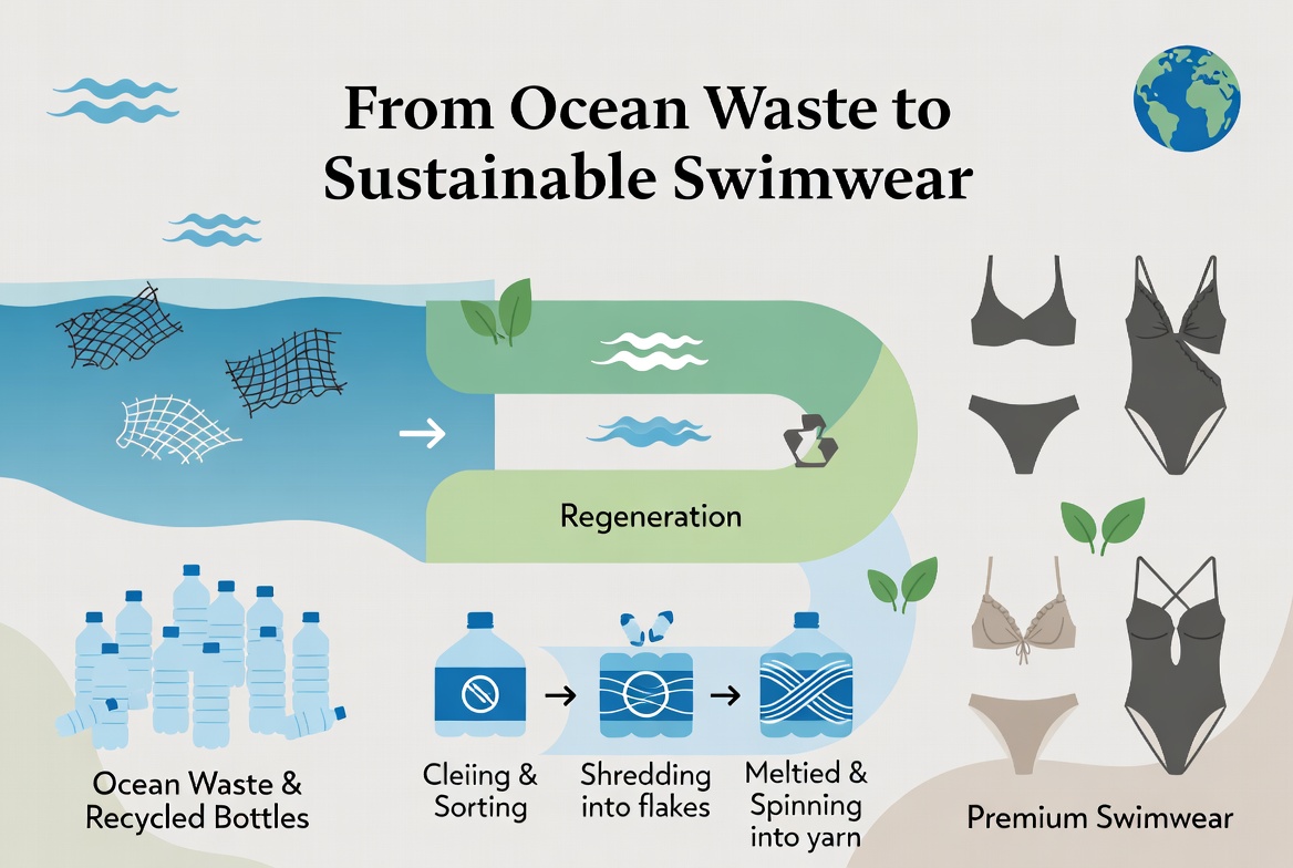 From Waste To Wearable Swimwear Lifecycle