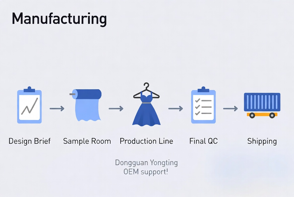 OEM Tropical Dress Development Flow