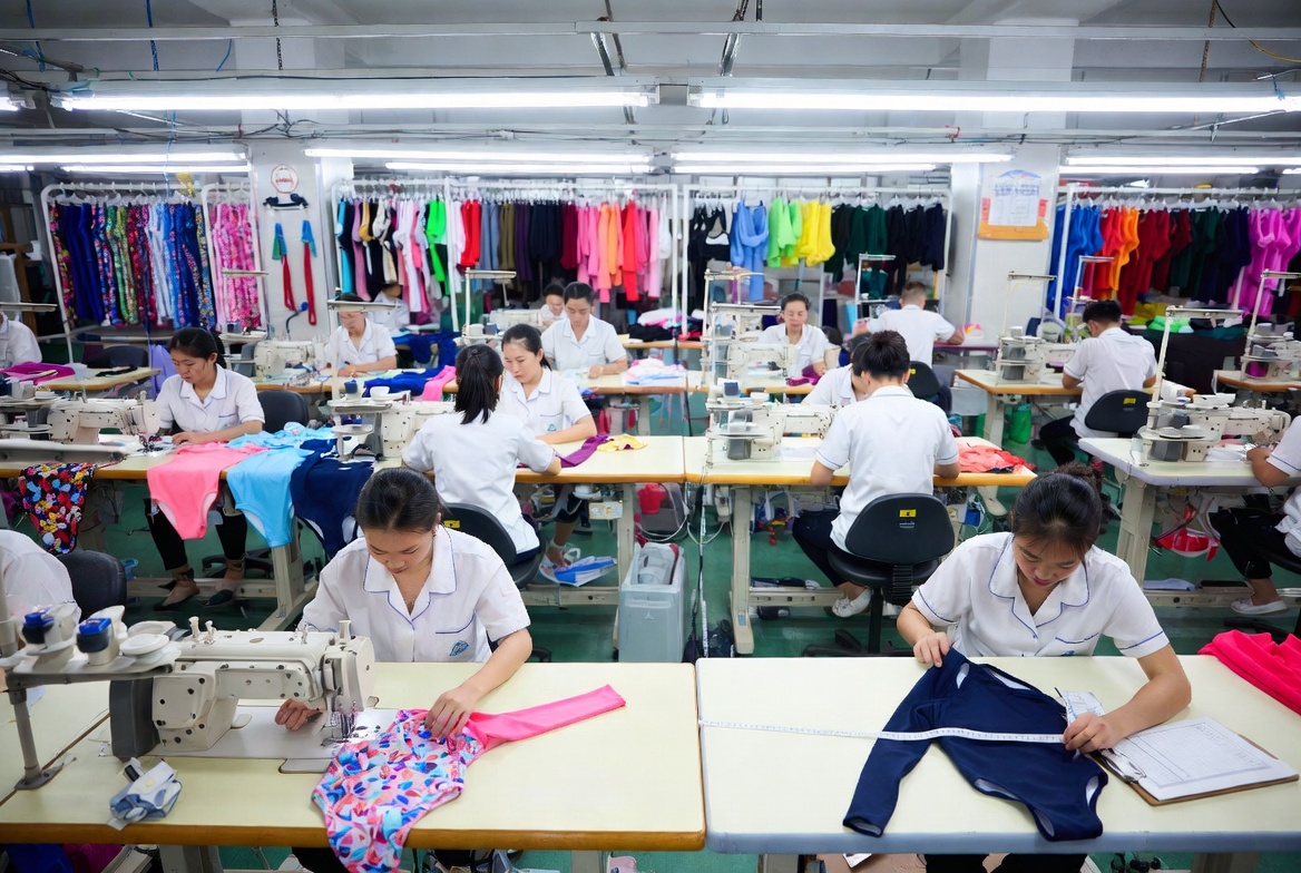 China Swimwear Factory Workflow