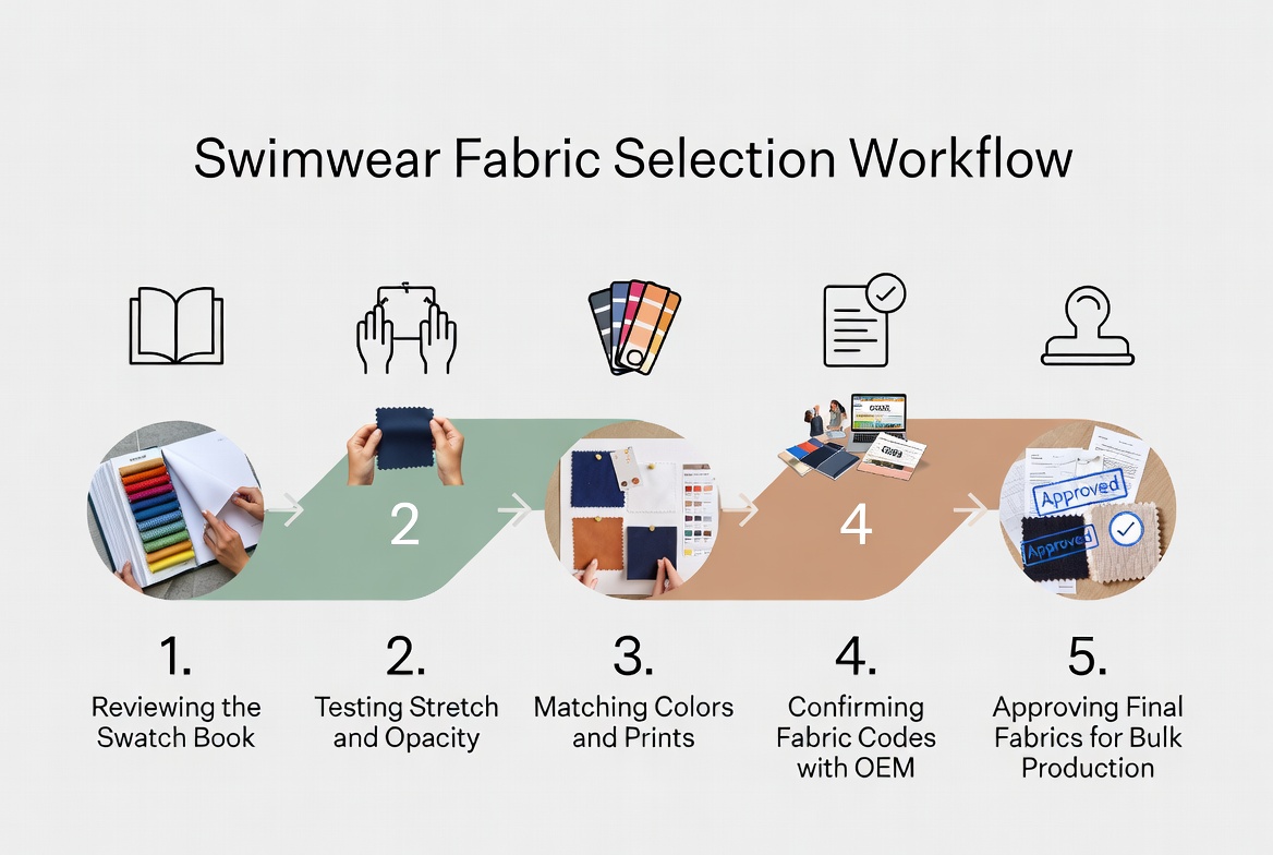 Swimwear Fabric Selection Workflow