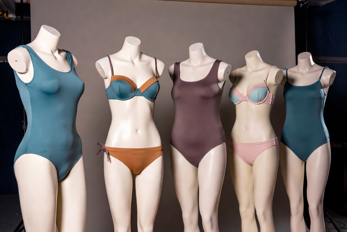 Women Swimwear Collection On Mannequins