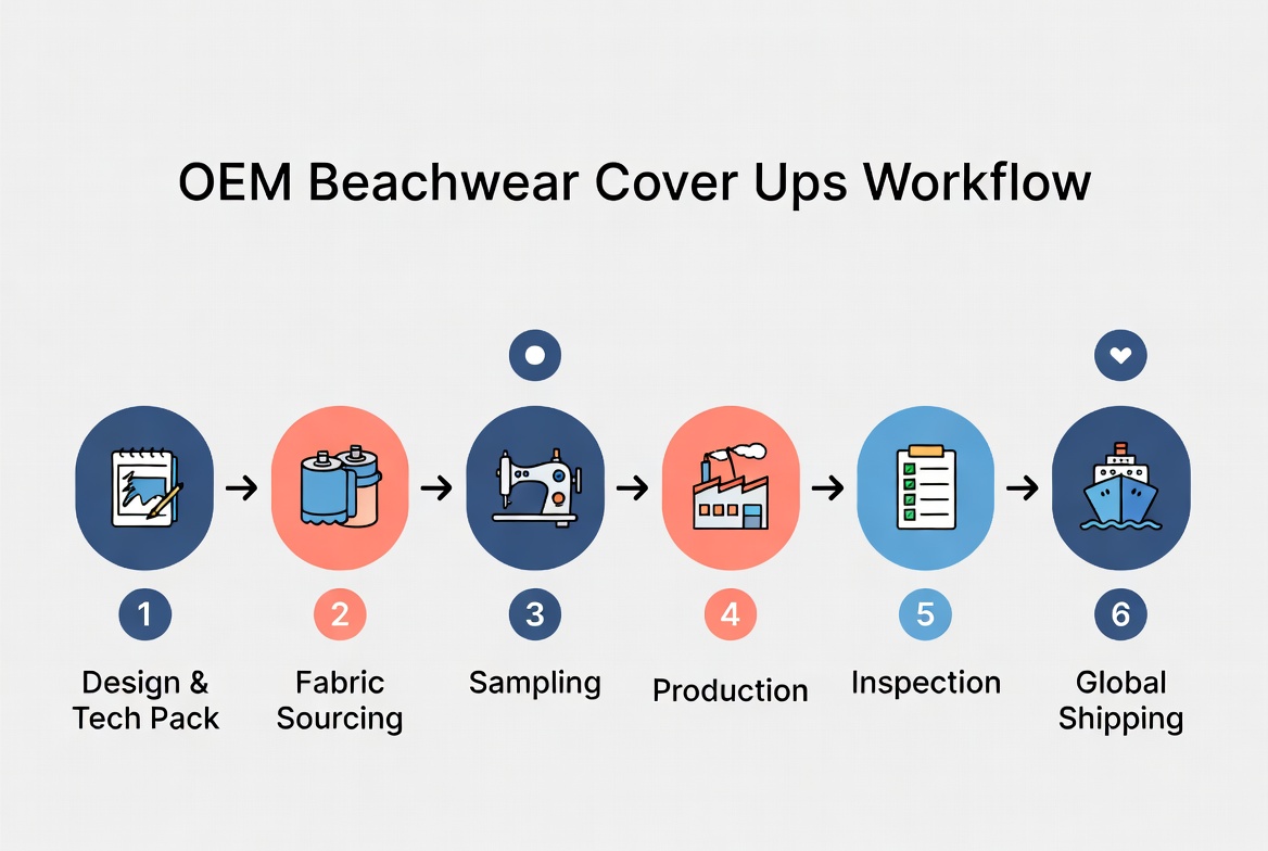 Beachwear Cover Ups Supply Chain Flow Beachwear Cover Ups Supply Chain Flow