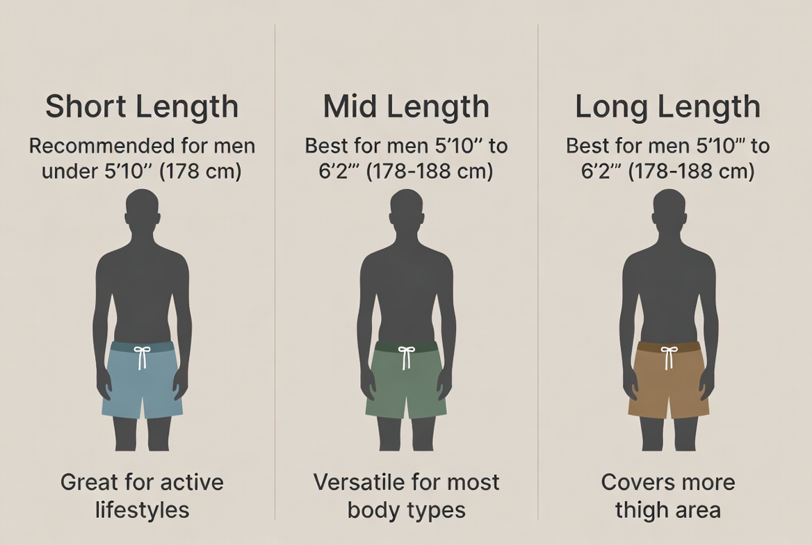 Swim Shorts Length Guide