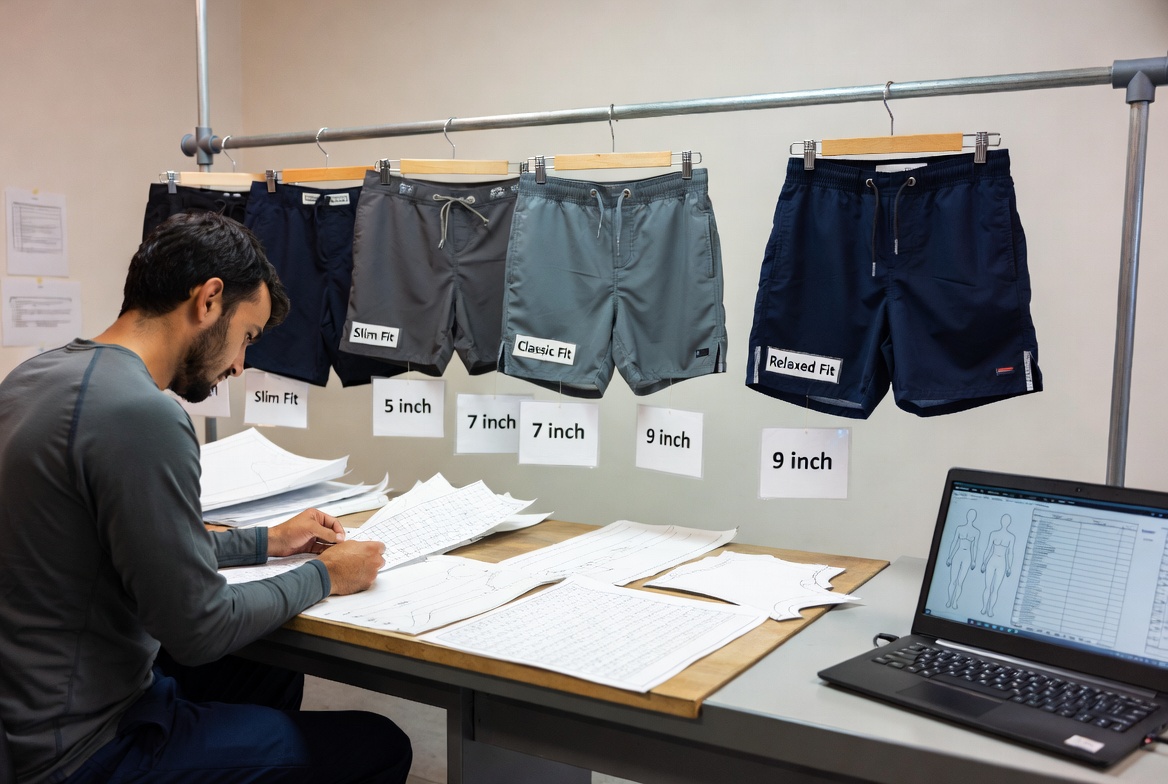 OEM Swim Short Fit Development