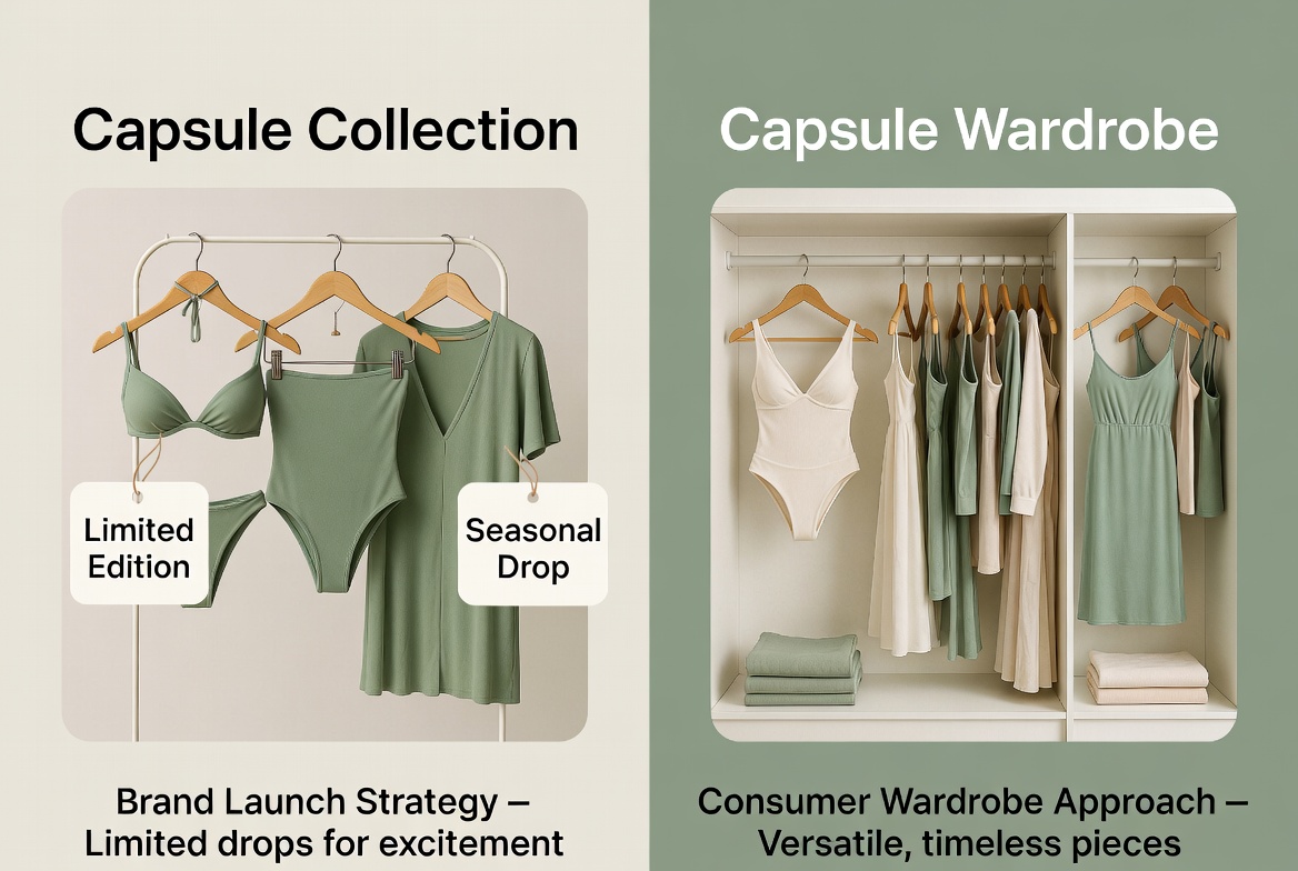 Capsule Collection Vs Capsule Wardrobe Diagram