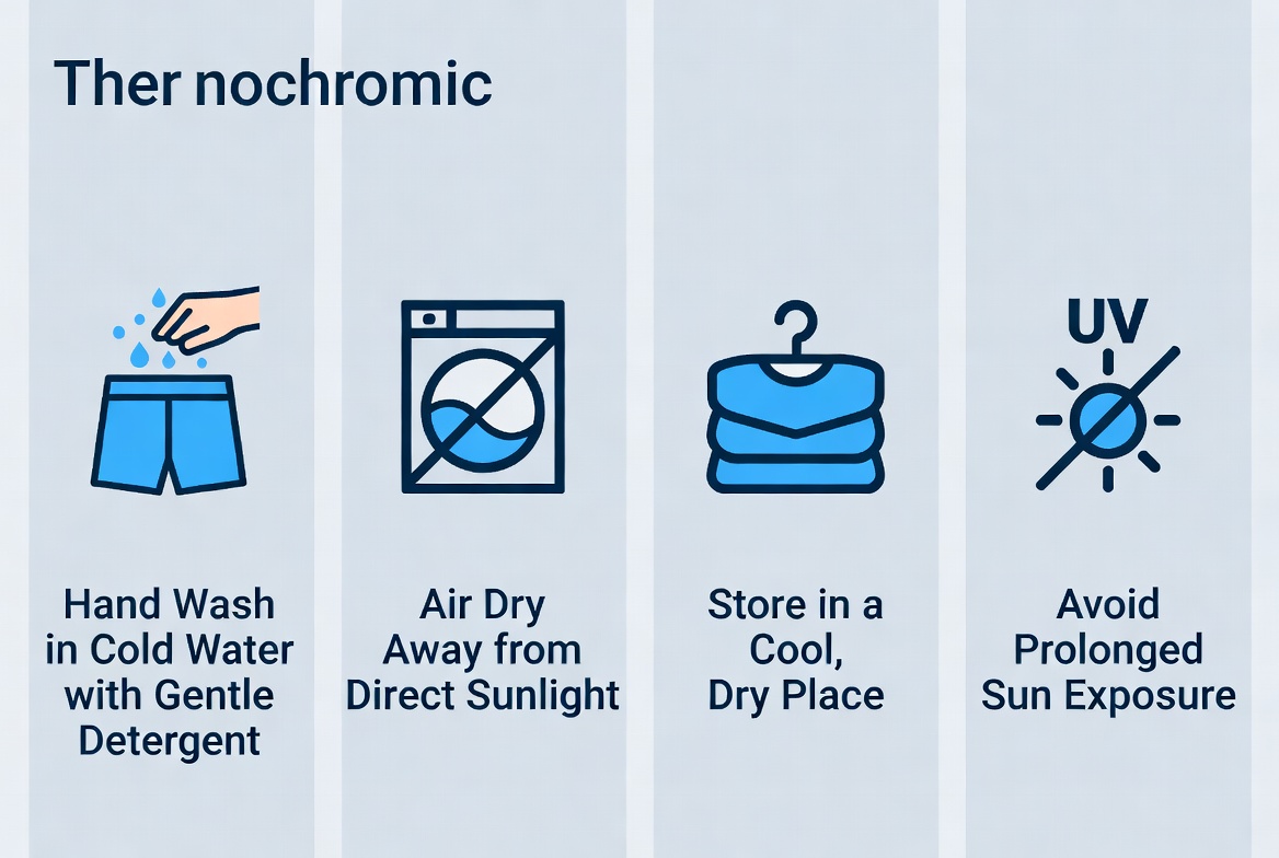 Color Changing Swim Trunks Care Instructions Guide