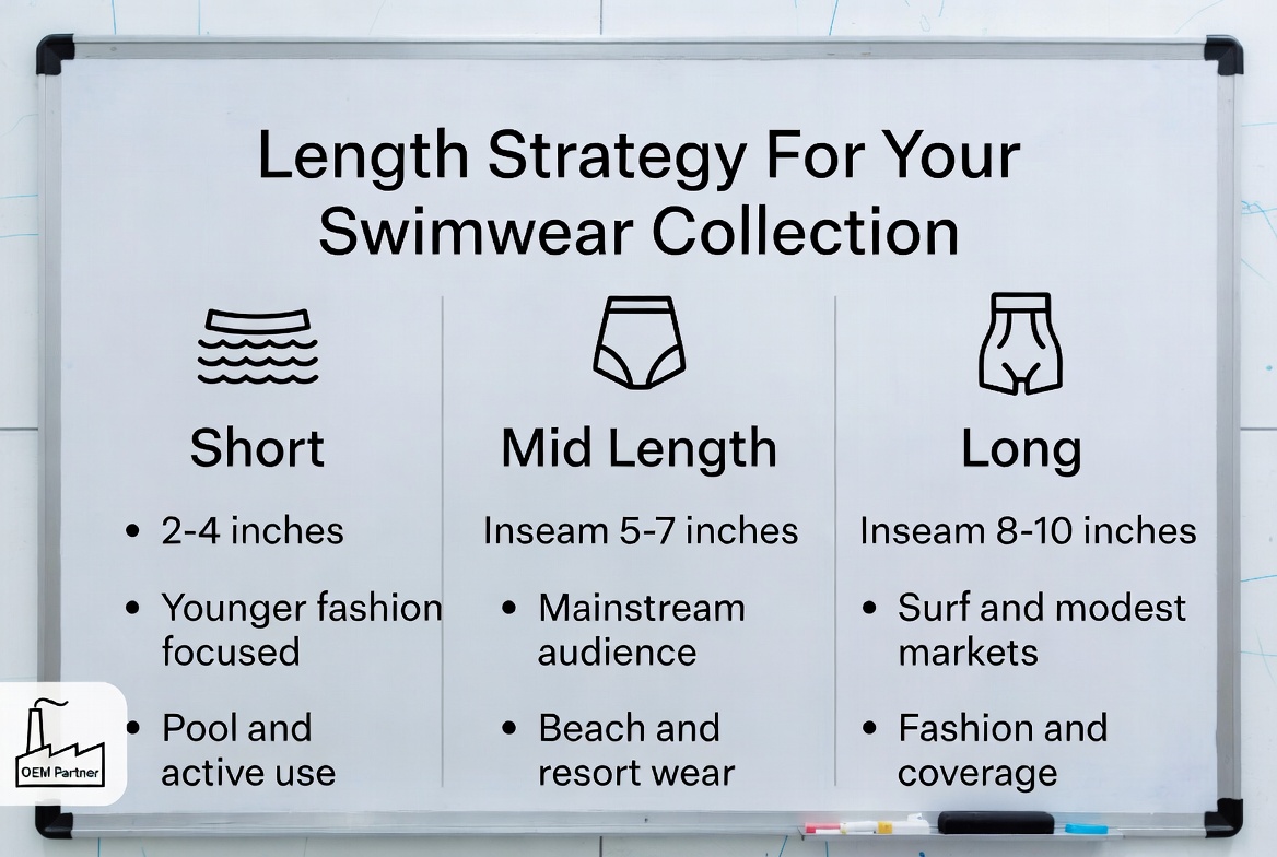 OEM Swim Trunk Length Strategy